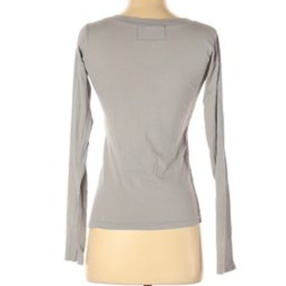 nation ltd gray distressed long sleeve active tee - Picture 2 of 3